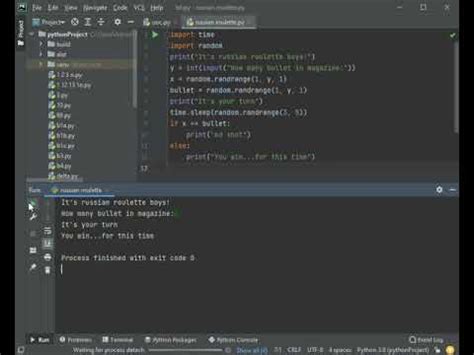 Python Russian Roulette Game .